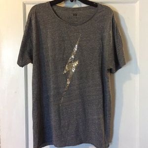 Urban Decay shirt with lightning bolt sequence
